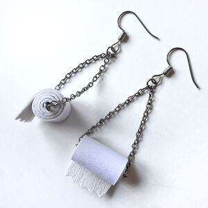 Toilet Paper Earrings